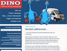 Tablet Screenshot of dino-trocknungen.de